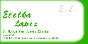 etelka lapis business card